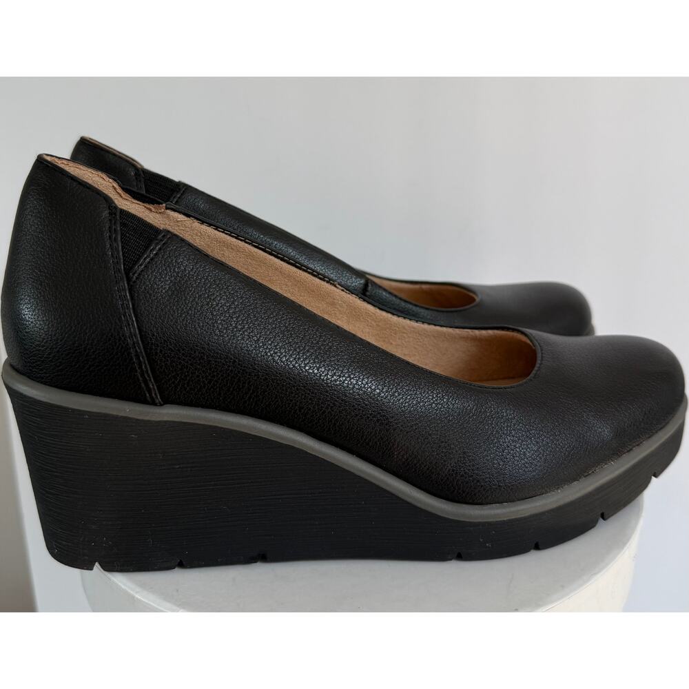 SOUL Naturalizer About Time Women's 8.5M Black Comfort Platform Wedge Pump Shoes - Picture 13 of 14